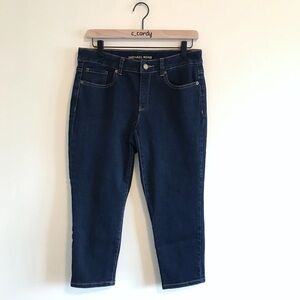 Michael Kors Dark Wash Cropped Skinny Jeans